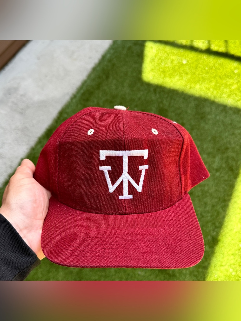 Vintage Red & white vintage Texas Tech University baseball cap